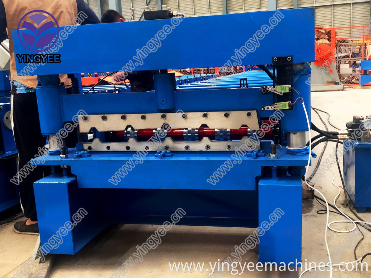 IBR roof sheet roll forming machine with speed 15m/min